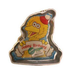 Vintage Wilton Sesame Street Big Bird With Banner Cake Pan 2105-3654 With Insert